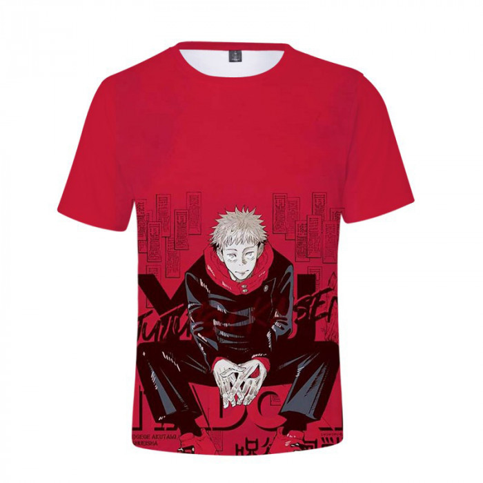 T-Shirt Jujutsu Kaisen : Yuji Rouge