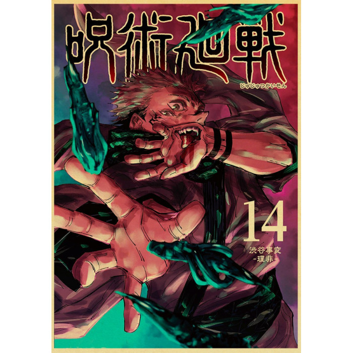 Poster Jujutsu Kaisen : Tome 14